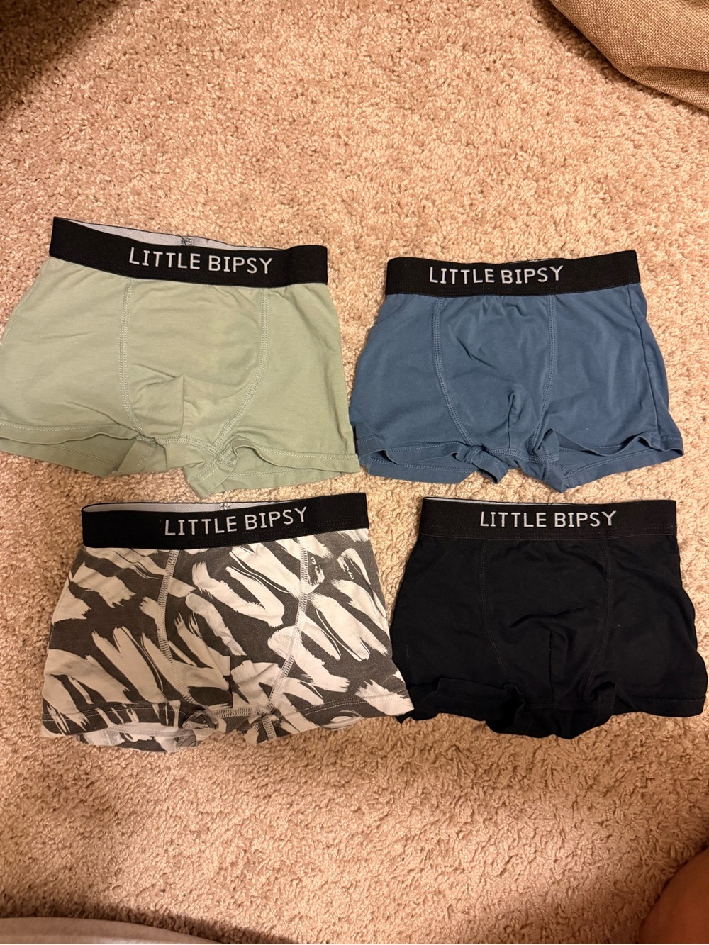 Little Bipsy Boys' Boxer Briefs - Black, Light Gray, Blue